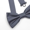 Ladeheid Children's Boys Bow Tie - Pre-Tied, Adjustable Band, Matte