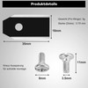 30 x Titanium Blade Blades, Linkbro Robotic Lawnmower Replacement Blades