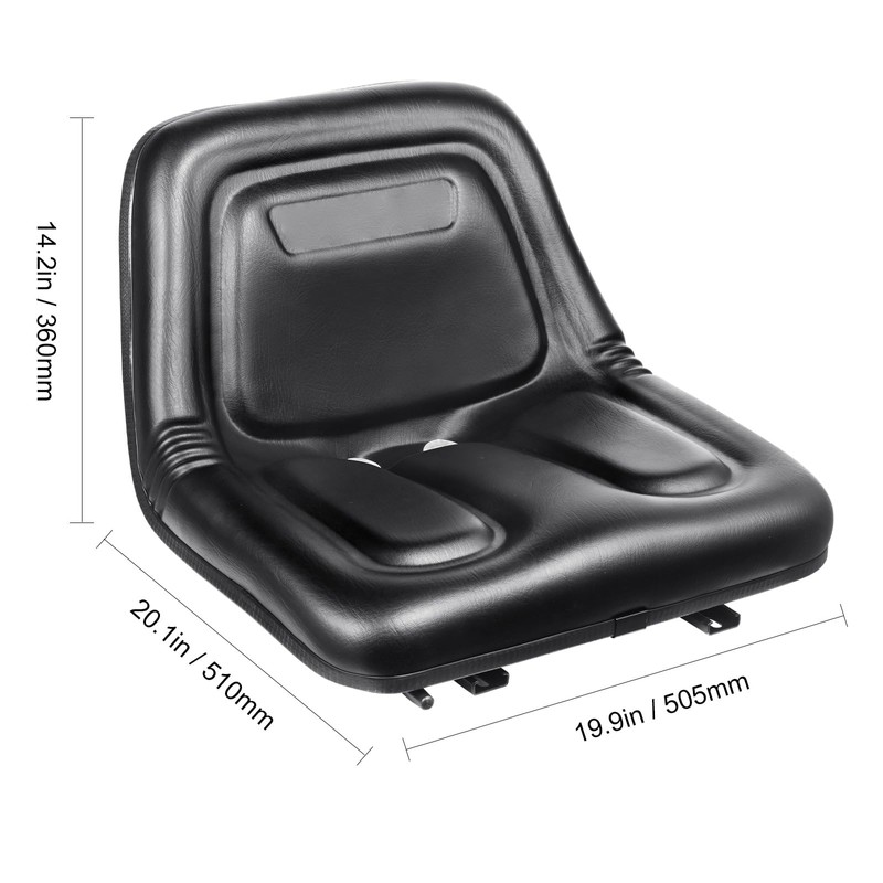 Happybuy Universal Tractor Seat, Lawn Mower Seat with Micro Switch