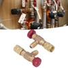 2PCS Refrigeration Control Valve 1/4SAE Male Thread 5/16SAE Female Thread