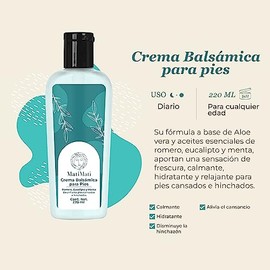 Crema Balsámica Para Pies MatiMati-Relajante, Calmante, Hidratante 220 ml