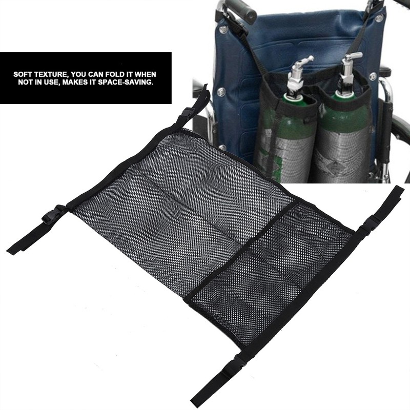 Portable Double Oxygen Cylinder Tank Bag Wheel Chair Hanging Nylon