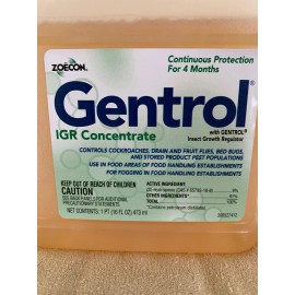 Zoëcon Zoecon GENTROL IGR Insect Growth Regulator Bedbug Cock Roach Fruit Flies 16oz