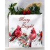 Holiday Time• "Merry And Bright"• Light Up• 4" Holiday Cardinal