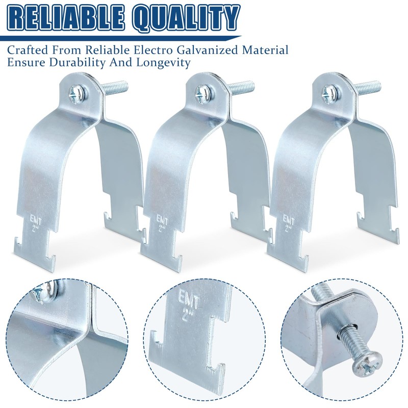Landhoow Emt Pipe Universal Strut Clamps Strut Channel Accessory Electro