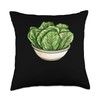 Romaine Lettuce In A Bowl Throw Pillow