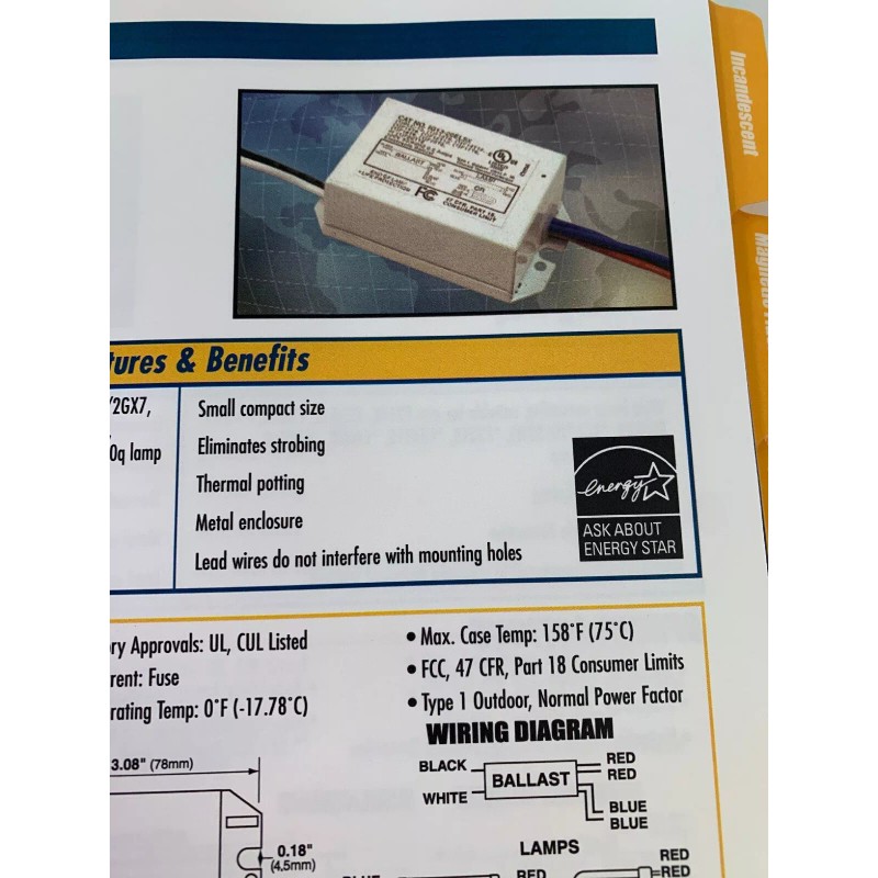 Interglobal Inter-Global IG13-20ELSX electronic ballast 120v New