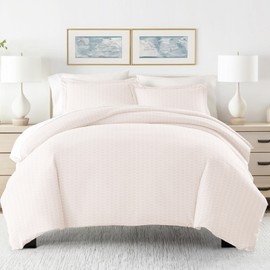 Linen Market Duvet Cover Queen (Pink) - Experience Hotel-Like Comfort with Unparalleled Softness, Exquisite Prints & Solid Colors for a Dreamy Bedroom - Queen Duvet Cover Set with 2 Pillow Shams