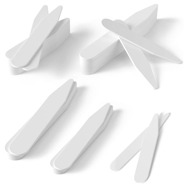 ZUWIJEQ Set of 50 collar stays for men's shirts in