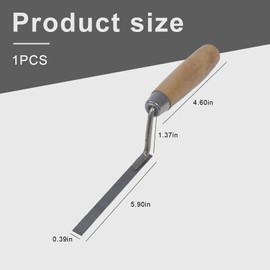 Pointing Trowel Brick Jointer Tool, 1cm Bricklaying Mortar Trowel for Cement Jointing, Finger Tuck Pointer, Brick Trowel for Pointing Mortar, Tiling Tools for Brickwork, Patio, Cement, and Slabs