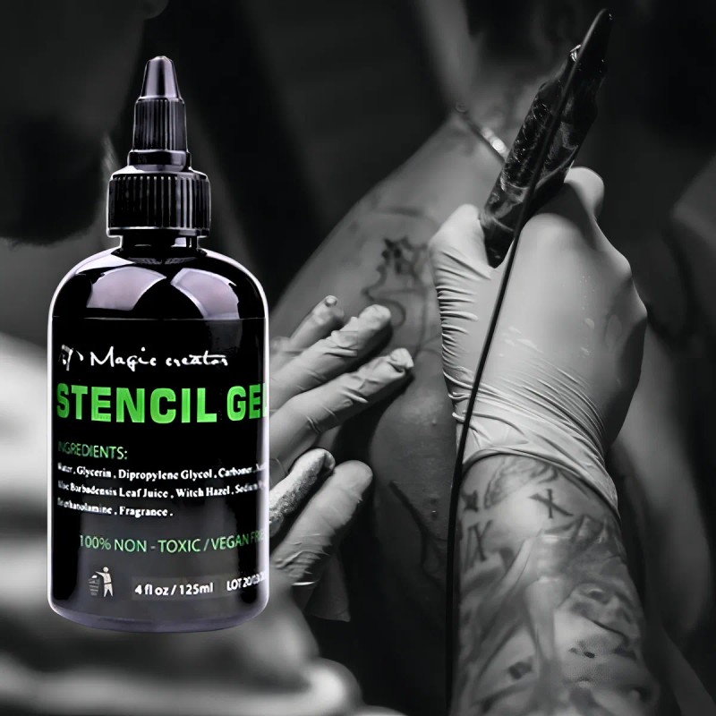Pega Stencil Gel Transfer Hectográfico De Tatuaje 4oz 125ml