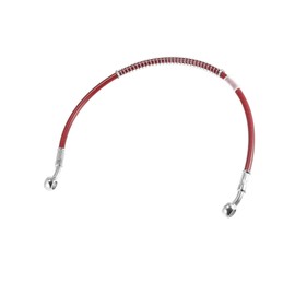 Partuto 19.69" Length 10mm ID Motorcycle Hydraulic Brake Line Oil Hose Pipe Stainless Steel Braided Cable for ATV Motocross Sport Bikes Street Bikes Red Replacement