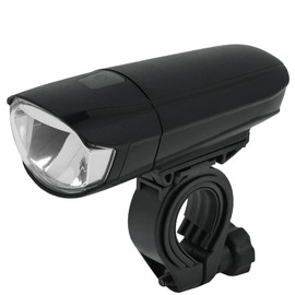 Captain Stag Y-4849 Bicycle Light, Headlight, LED, 1 LED Light, 213 [1 W LED, 2000 Candela, Wide Light Distribution, Top Cut, Oscillating Feature] JIS Standard, Black