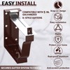 Moxweyeni 10 Pack Gutter Brackets 5 Inch Gutter Hangers Heavy