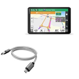BoxWave Cable Compatible with Garmin dezl OTR800 - Micro USB DuraCable, Braided Micro USB Charging Cable - Space Grey