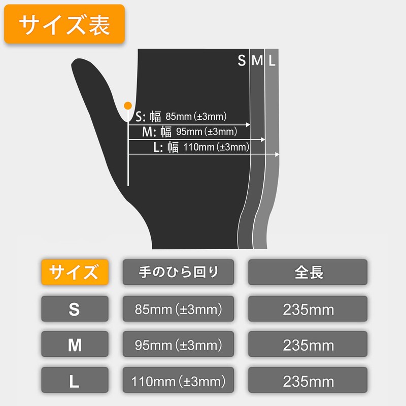 [PROMEDIX] Nitrile Gloves, Disposable Gloves, Powder Free, Food Sanitation Act
