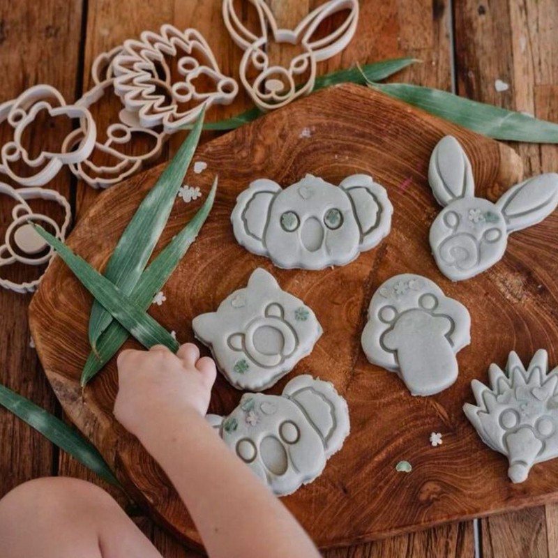 Eco Art And Craft Aussie Animal Playdough & Cutter Bundle