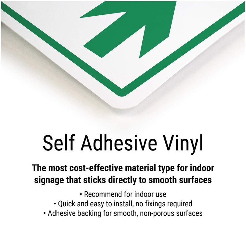V Safety A4 Fire Action 5 Message Risks Sign -