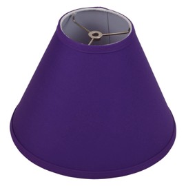 FenchelShades.com Lampshade 5" Top Diameter x 12" Bottom Diameter x 9" Slant Height with Washer (Spider) Attachment for Lamps with a Harp (Purple)