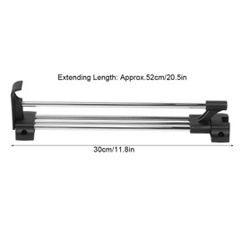 TOPINCN Adjustable Hanging Clothes Rail, Extendable Closet Rail for Wardrobe, Housewares Clothes Organizer (30cm Length)