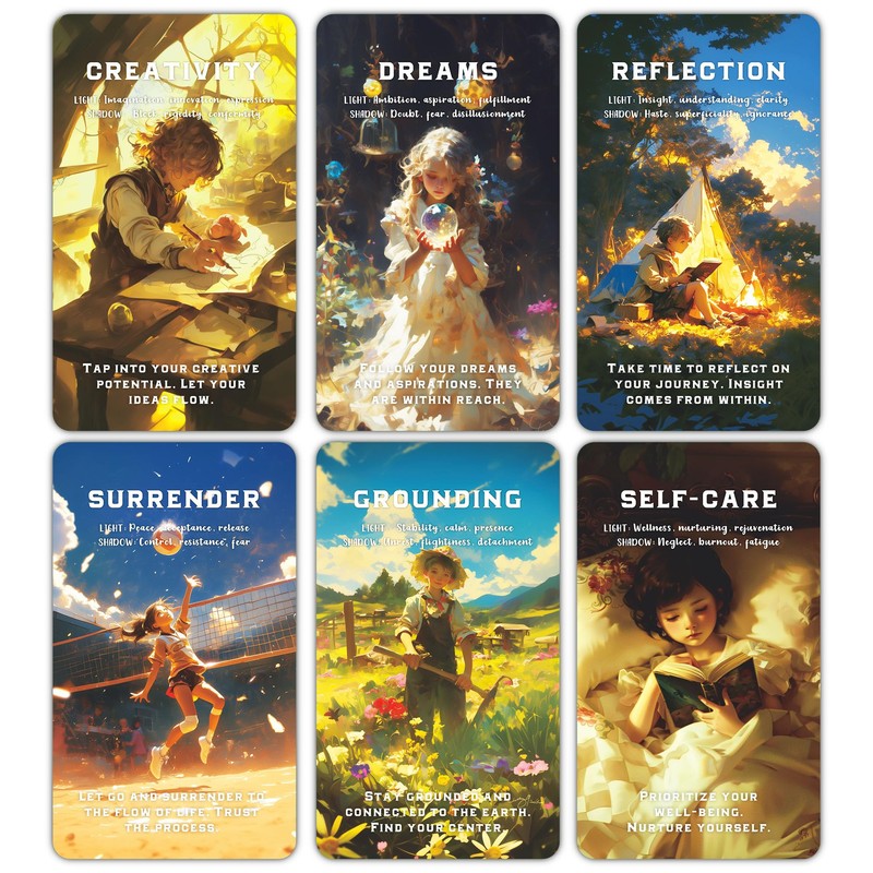 GZXINKE Inner Child Oracle Deck, Healing Oracle Cards for Beginners,