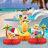 Beach Party Decorations Kit - Beach Themed Honeycomb Centerpieces and