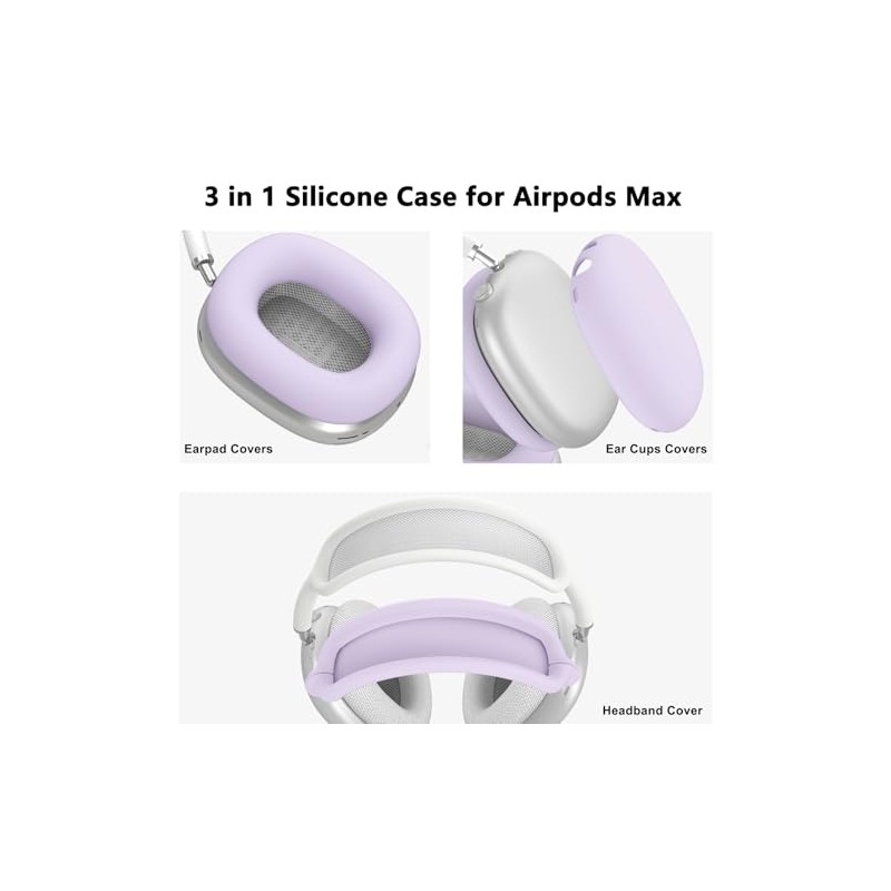 Funda de silicona para AirPods Max 2/AirPods Max (2026/2024/2020), color