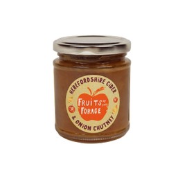 Fruits Of The Forage Cider and Onion Chutney, Great with Cheeseboards, Cold Meats, Pate and in a Ploughman's Lunch. Sustainably Sourced, Glass Jar (1 x 210g)