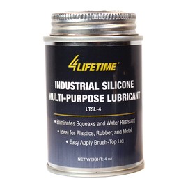 4LifetimeLines 4oz Brush Top Can Silicone Grease for Automotive Use, Lubricant for Seals, O-Rings, and Gaskets, High-Performance