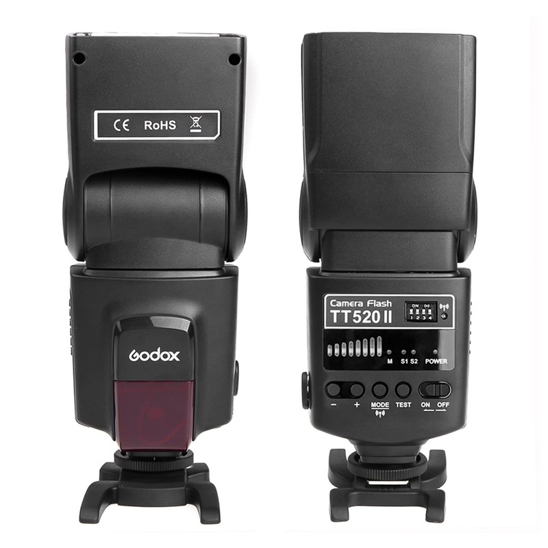 Godox TT520 II On-Camera Flash Electronic Speedlite + AT-16 2.4G