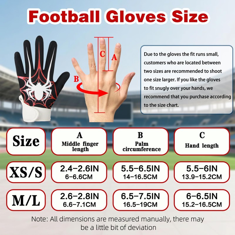 Spider Web Kids Baseball Batting Gloves - Non-Slip Youth Baseball
