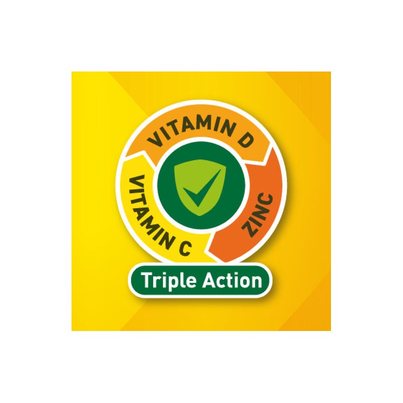 Berocca Immune Daily Defence Vitamin C, D and Zinc, Orange
