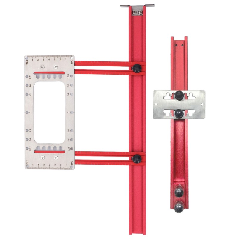 Cabinet Hardware Jig 64mm 96mm 128mm 192mm Laser Engraved Portable