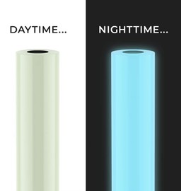 VViViD DECO65 Neon Fluorescent Permanent Adhesive Craft 1 Foot x 5 Feet Vinyl Roll (1ft x 4ft, Glow in The Dark - Blue, Green, Orange and Hot Pink)