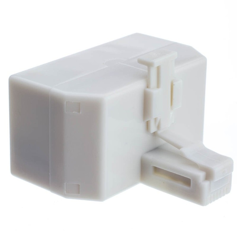 CableWholesale's Telephone Jack Line Separator, RJ11/RJ12 Male to 3 RJ11/RJ12