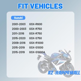 AZ-HAPPYMALL Motorcylce Ignition Coil Compatible with Suzuki Vehicles - GSX-R600 2001-2003, GSX-R750 2000-2003 & 2011-2016, 2015-2020 GSX-S750, GSX-R1000 2009-2016, Replace# 129700-5330