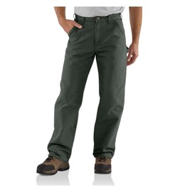 Carhartt Men's Washed Duck Work Dungaree Pant,Moss,35W x 32L