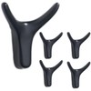 Tread star Pack of 5 Coat Hooks, Double Wall Hooks,