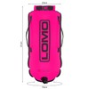 Lomo Roll Top Dry Bag Swimming Tow Float - Pink