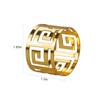 LogHog Gold Napkin Rings Set of 12,Attractive Glossy Napkin Ring
