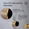 EVI Herrajes | Designer Wandtürstopper - gerändeltes Design - 28x28mm