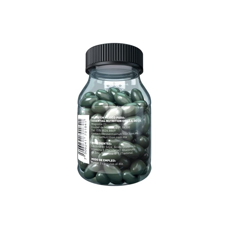 Essential Nutrition Brain Ácido Glutámico 80 cápsulas de 500 mg
