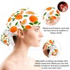 Working Caps with Bow Scrunchies,Fruit Orange Slices Bouffant Scrub Turban