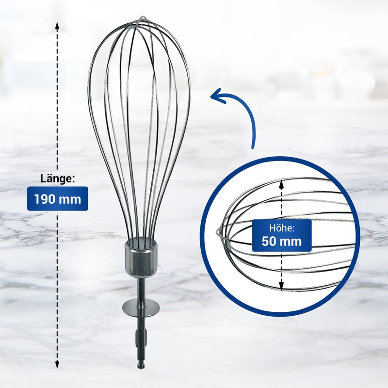 VIOKS Hand Blender Whisk 50 mm Diameter Replacement for Whisk