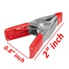 WideskallÂ® 2" inch Mini Metal Spring Clamps w/Red Rubber Tips