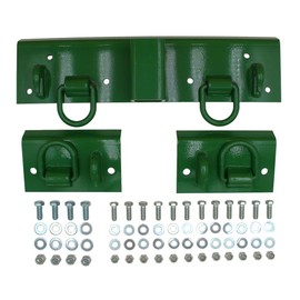 4 Grab Hooks 4 D-Rings and 2" Receiver Fits John Deere Bucket 4105 4200 4500