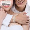 Golden Men Bracelet Fashionable Magnet Hand Chain Stainless Steel Pain