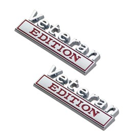EmbRoom 2PCS Veteran Edition Car Decal Emblem 3D Letters Badge Truck Adhesive Conservative Stickers,
