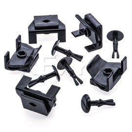 Rexka 5 Sets Front Fender & Bumper Cover Clip & Pin Set for Toyota Lexus 53879-58010 47749-58010 Avalon Camry Corolla Highlander Matrix Prius Prius V Sienna Solara Tacoma Venza