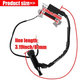 YOFMOO GX160 Ignition Coil for GX110 GX120 GX140 GX160 GX200 4HP 5.5HP 6.5HP Engines 30500-ZE1-063